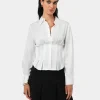 Forcast Paige Gathered Shirt* Long Sleeve Tops|Shirts & Blouses