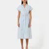 Forcast Paris Linen Midi Dress* Conscious|Midi Dresses