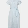 Forcast Paris Linen Midi Dress* Conscious|Midi Dresses