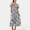 Forcast Pearl Floral Cotton Dress* Conscious|Midi Dresses