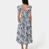 Forcast Pearl Floral Cotton Dress* Conscious|Midi Dresses