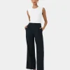 Forcast Perry Linen Tailored Pants* High-Waisted Pants|Straight Leg Pants