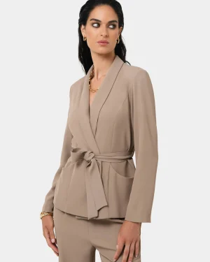 Forcast Rain Belted Blazer* Jackets & Blazers|Matching Sets