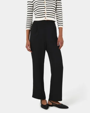 Forcast Rain Elastic Waist Pants* High-Waisted Pants|Straight Leg Pants