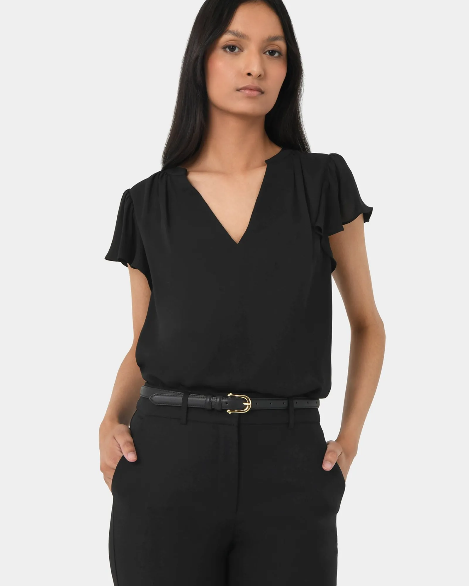 Forcast Rhiannon Leather Belt* Belts