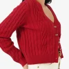 Forcast Rhodes Cable Knit Cardigan* T-Shirts & Tops|Long Sleeve Tops