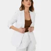 Forcast Ria Stripe Cotton Jacket* Conscious|Jackets & Blazers