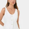 Forcast Ria Stripe Cotton Blend Vest* Work Tops|Conscious