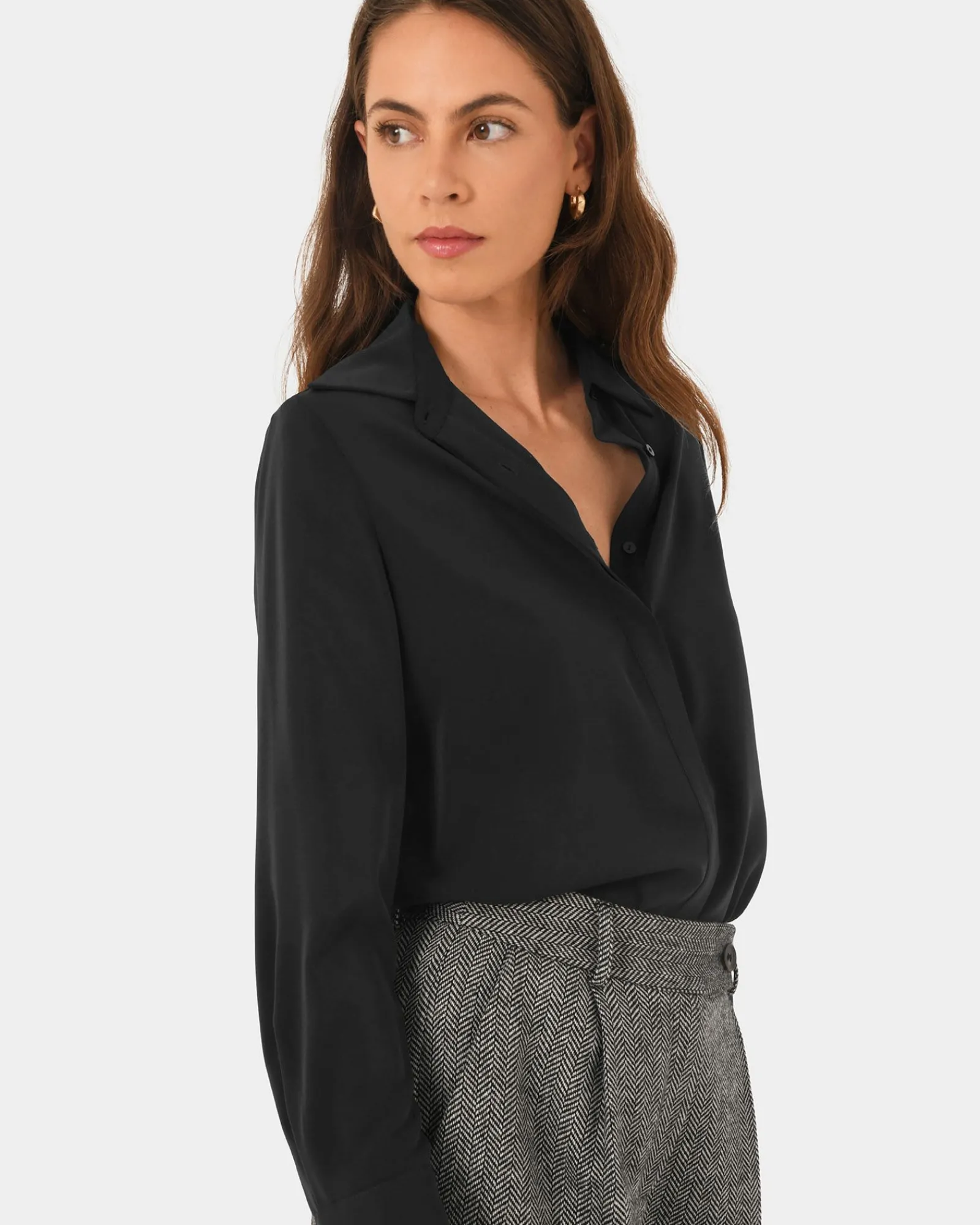 Forcast Robin Collared Blouse* Long Sleeve Tops|Shirts & Blouses