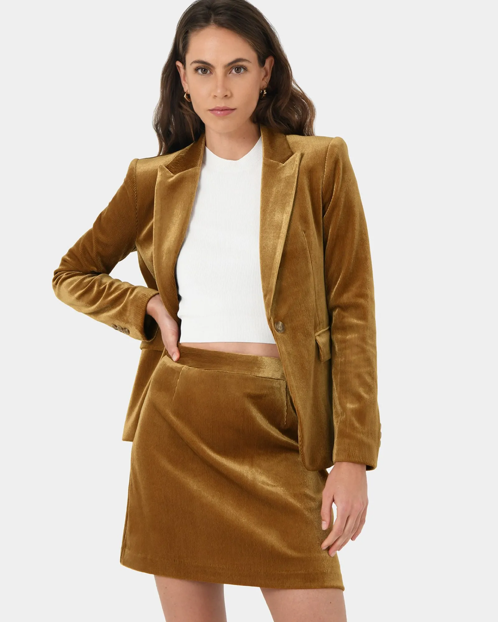 Forcast Rowan Mini Corduroy Skirt* Mini Skirts|Work Skirts
