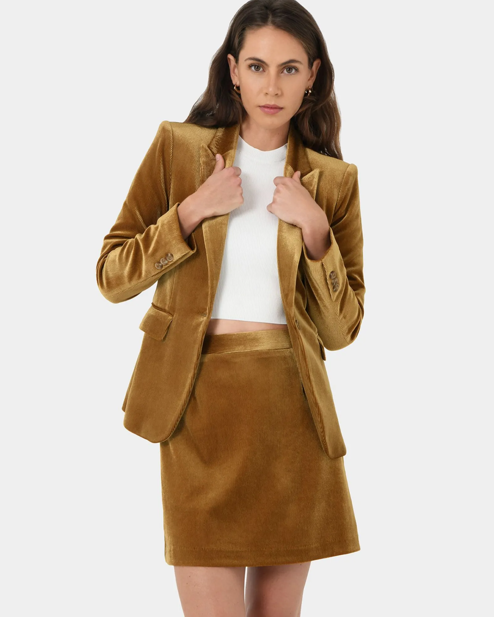 Forcast Rowan Mini Corduroy Skirt* Mini Skirts|Work Skirts