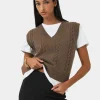 Forcast Rulia V-neck Knit Vest* T-Shirts & Tops|Work Tops