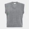 Forcast Rulia V-neck Knit Vest* T-Shirts & Tops|Work Tops
