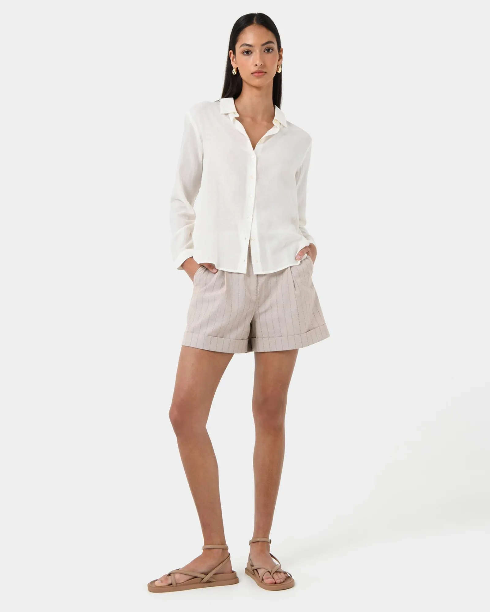 Forcast Rylie Shirt* Long Sleeve Tops|Shirts & Blouses