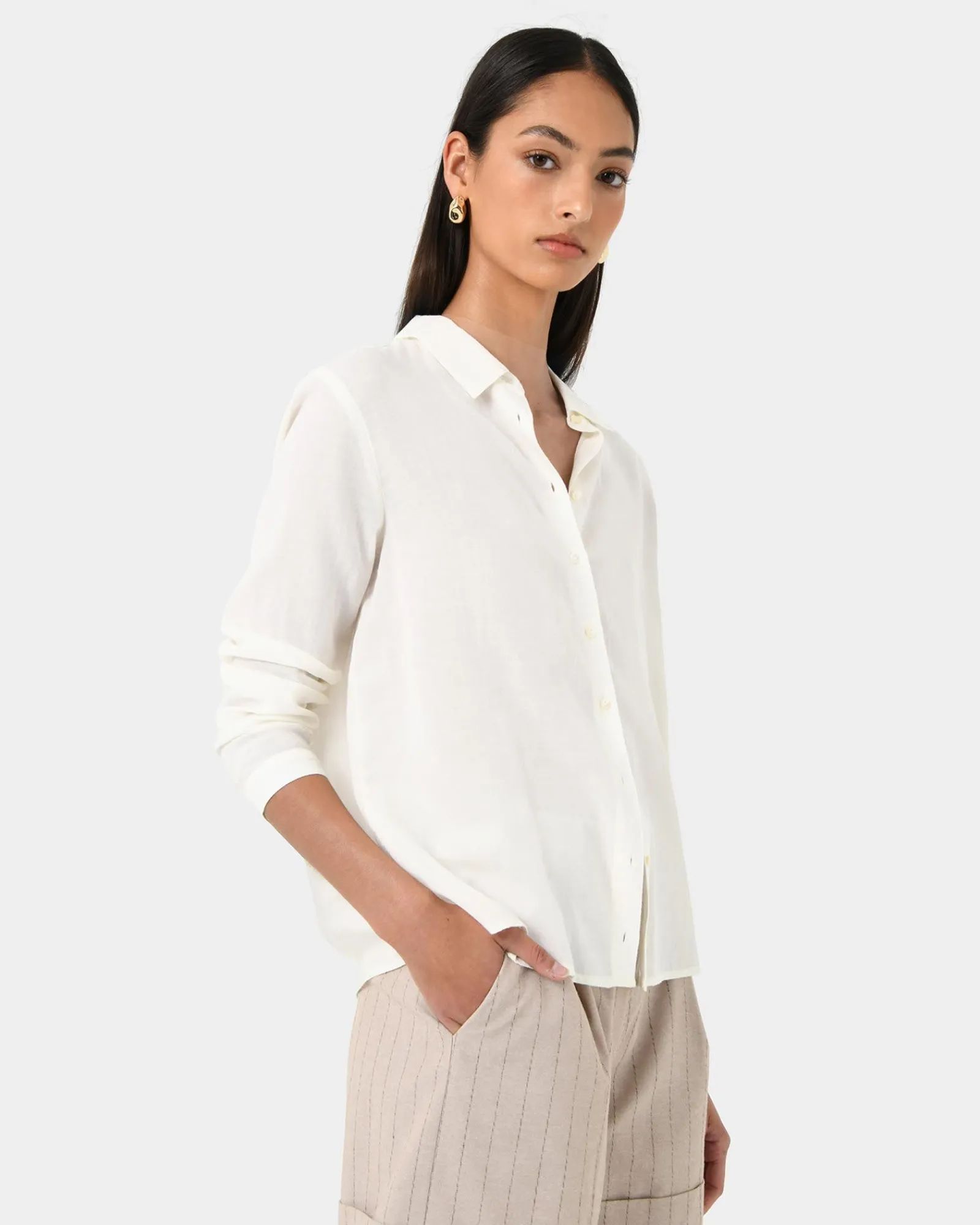 Forcast Rylie Shirt* Long Sleeve Tops|Shirts & Blouses