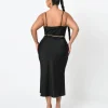 Forcast Safa Bias Slip Dress* Black Dresses|Black Dresses
