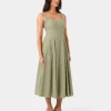 Forcast Saira 2 Linen A-line Dress* Midi Dresses|Midi Dresses