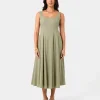 Forcast Saira 2 Linen A-line Dress* Midi Dresses|Midi Dresses