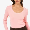 Forcast Samira Scoop Neck Knit* T-Shirts & Tops|Long Sleeve Tops