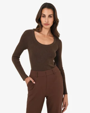 Forcast Samira Scoop Neck Knit* T-Shirts & Tops|Long Sleeve Tops