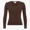 Forcast Samira Scoop Neck Knit* T-Shirts & Tops|Long Sleeve Tops
