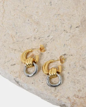 Forcast Samra Two Tone Earrings* Earrings