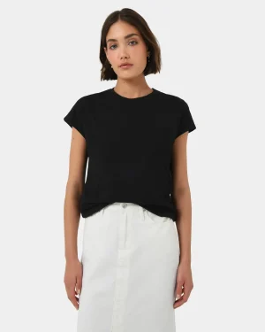 Forcast Sara Cotton Tee* T-Shirts & Tops|Work Tops