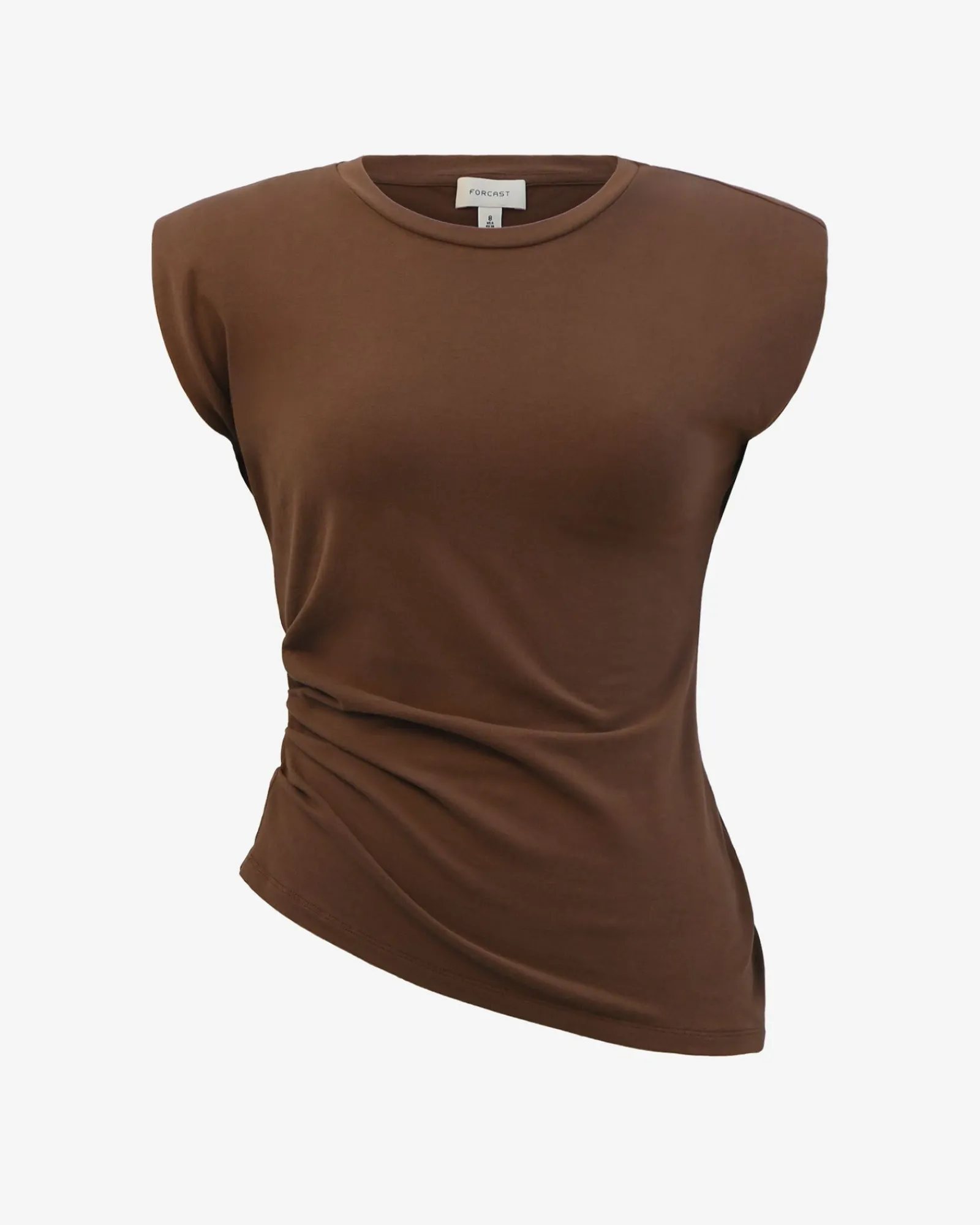 Forcast Sarah Padded Ruched Jersey Top* T-Shirts & Tops|Work Tops
