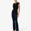 Forcast Sarah Padded Ruched Jersey Top* T-Shirts & Tops|Work Tops