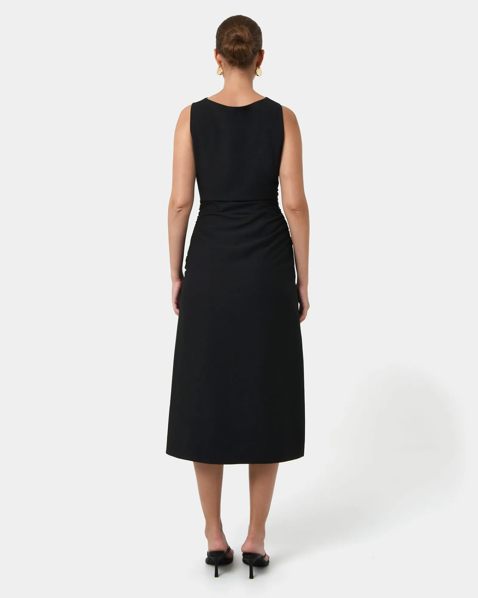 Forcast Serena Cowl Neck Dress* Midi Dresses|Midi Dresses