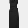 Forcast Serena Cowl Neck Dress* Midi Dresses|Midi Dresses