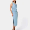 Forcast Serena Cowl Neck Dress* Midi Dresses|Midi Dresses