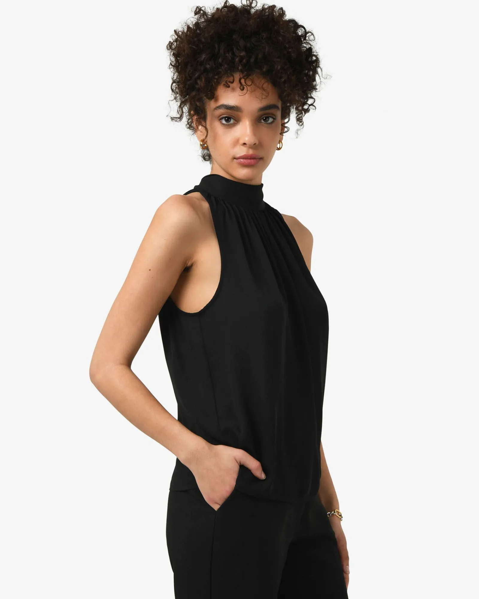 Forcast Shelby Draped Sleeveless Top* T-Shirts & Tops|Work Tops