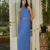 Forcast Shelly Chiffon Pleated Dress* Maxi Dresses|Maxi Dresses