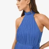 Forcast Shelly Chiffon Pleated Dress* Maxi Dresses|Maxi Dresses