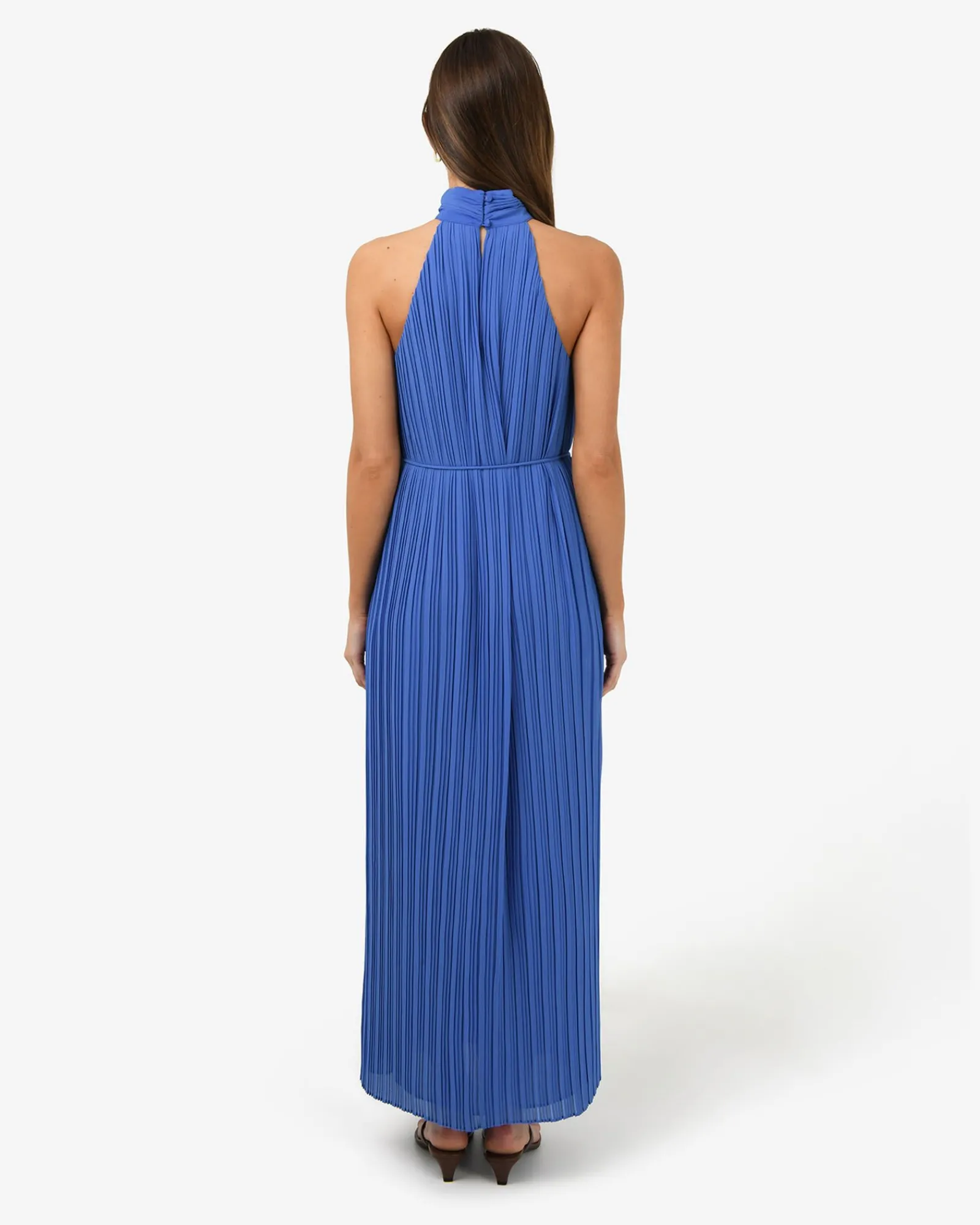 Forcast Shelly Chiffon Pleated Dress* Maxi Dresses|Maxi Dresses