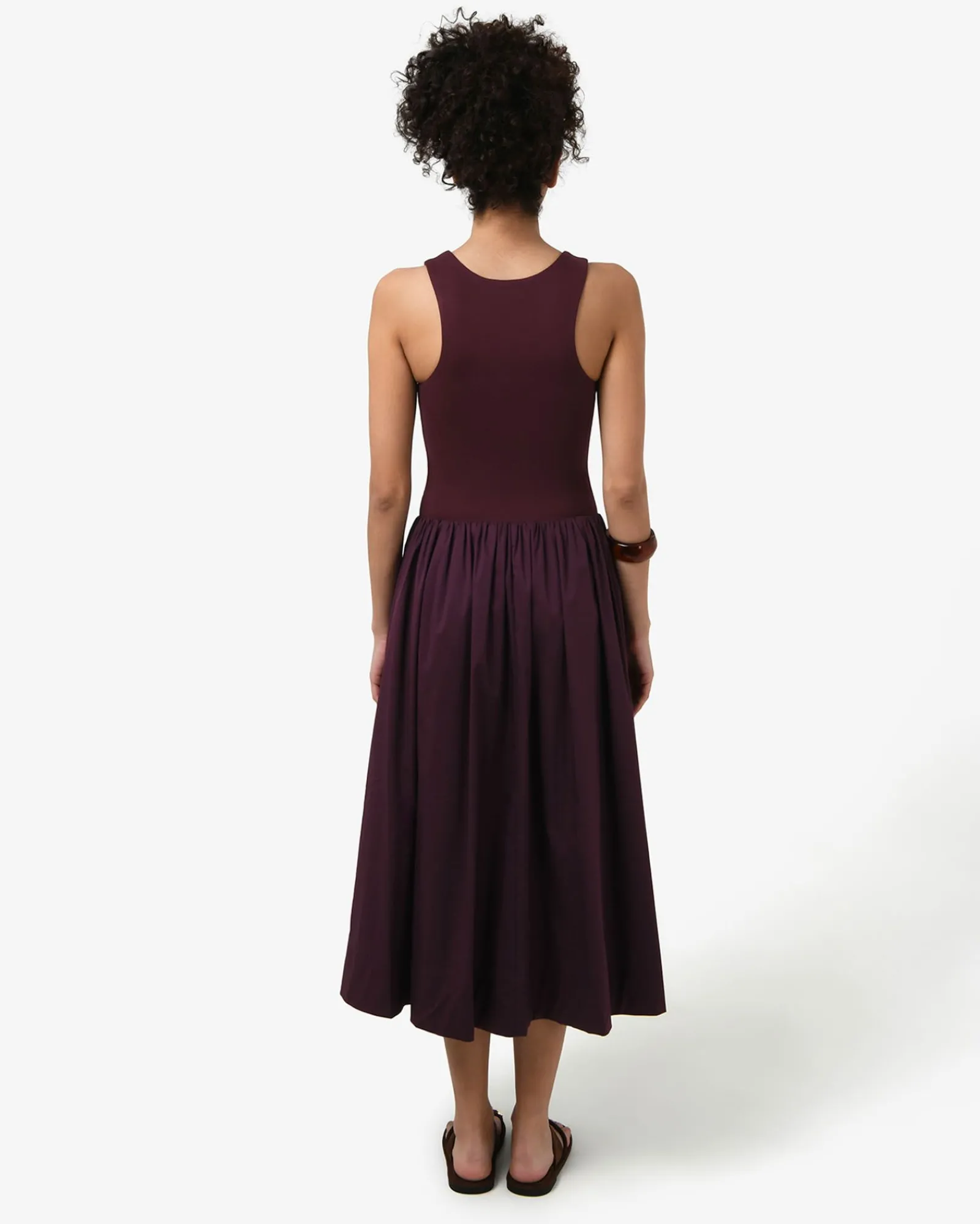 Forcast Soho Cotton & Knit Midi Dress* Conscious|Midi Dresses