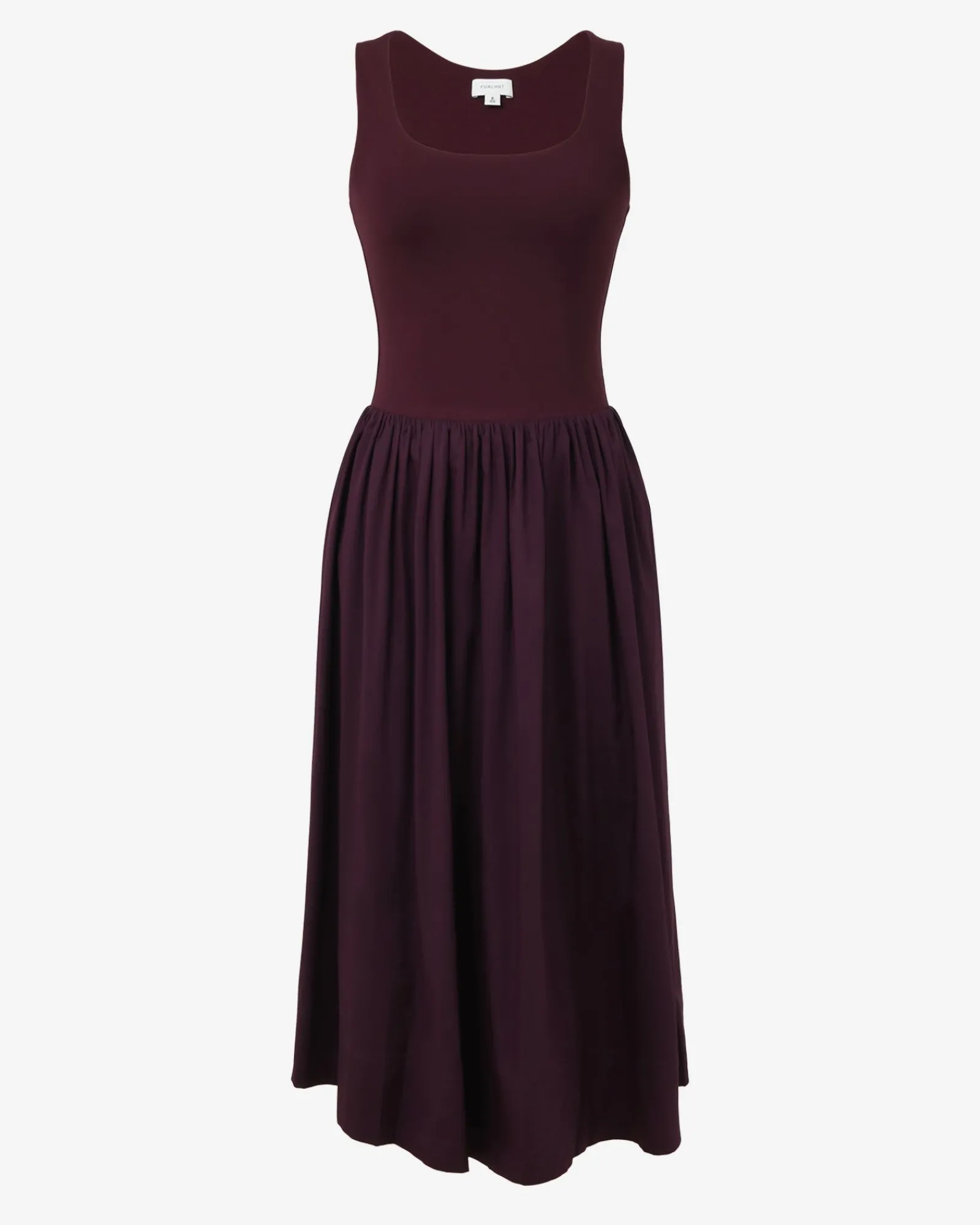 Forcast Soho Cotton & Knit Midi Dress* Conscious|Midi Dresses