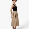 Forcast Soho Cotton & Knit Midi Dress* Conscious|Midi Dresses