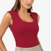 Forcast Soho Rounded Square Neck Top* T-Shirts & Tops|Work Tops