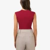 Forcast Soho Rounded Square Neck Top* T-Shirts & Tops|Work Tops