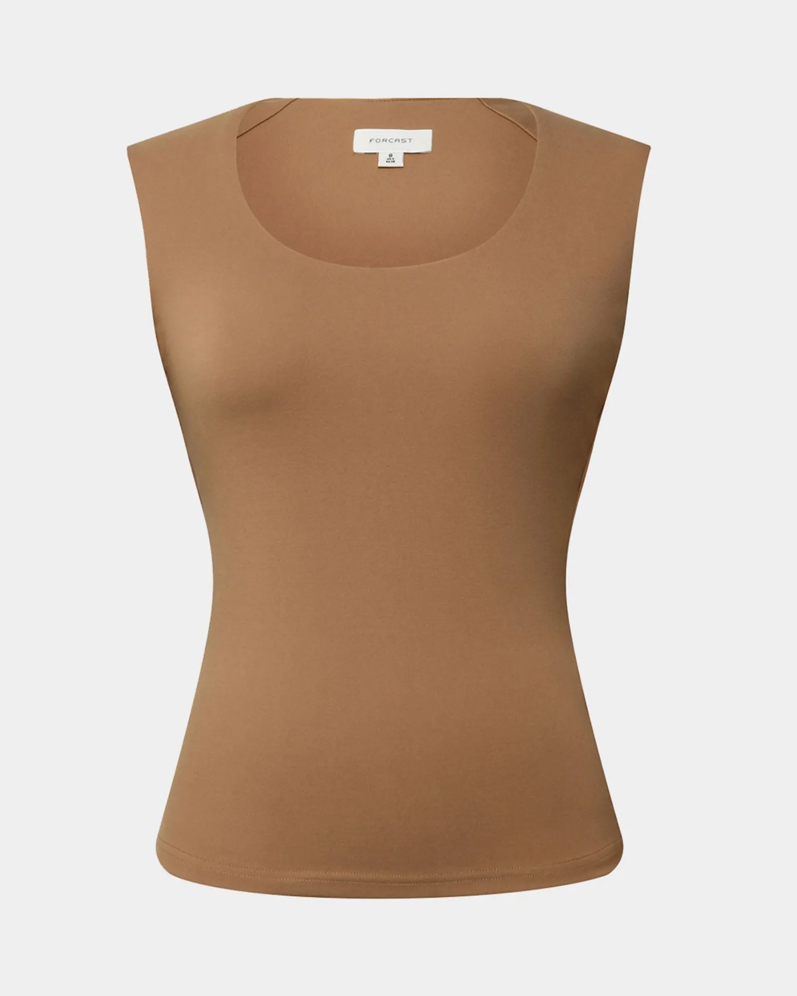 Forcast Soho Rounded Square Neck Top* T-Shirts & Tops|Work Tops