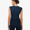 Forcast Soho Rounded Square Neck Top* T-Shirts & Tops|Work Tops