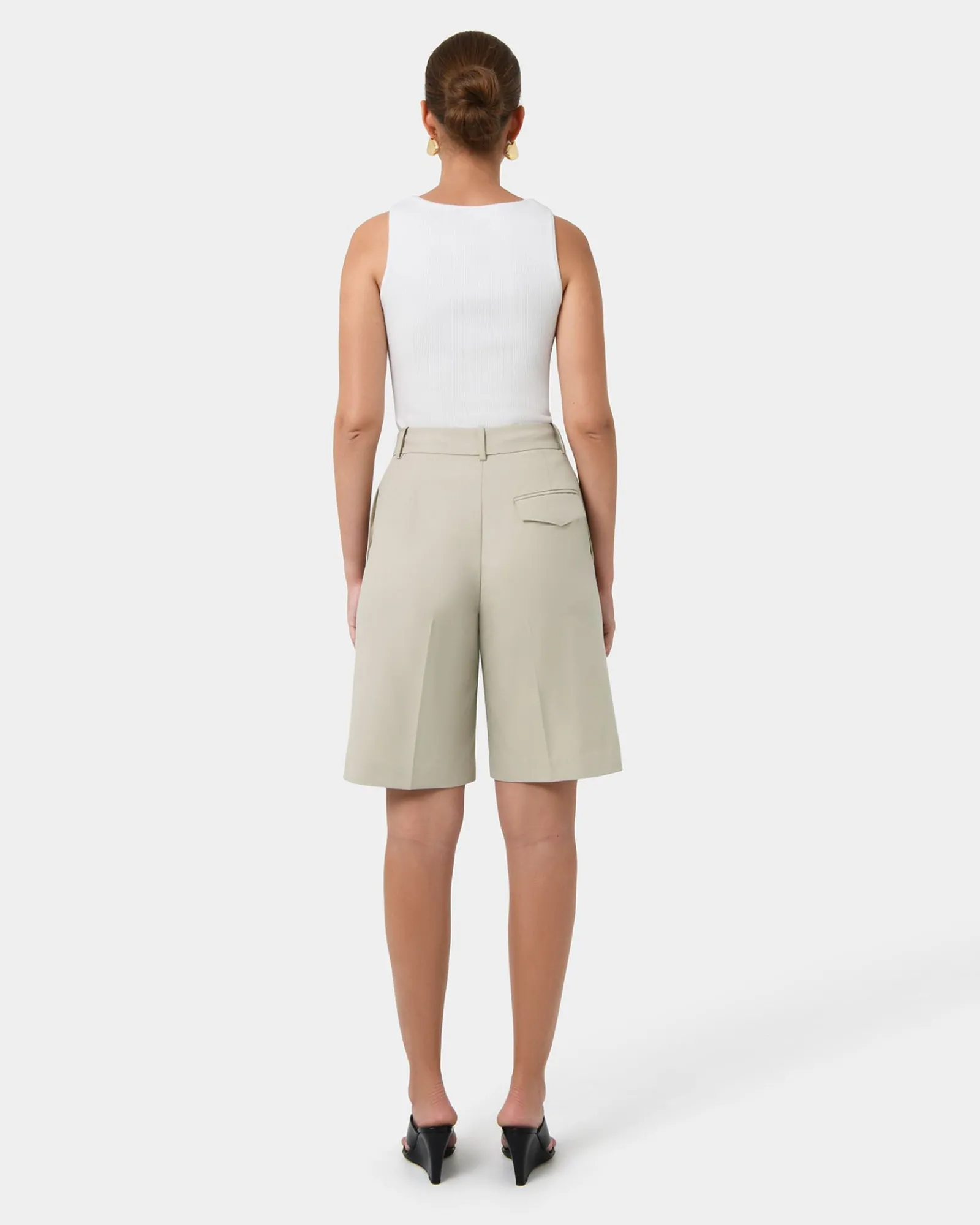Forcast Sonique Tailored Short* Work Pants|Shorts