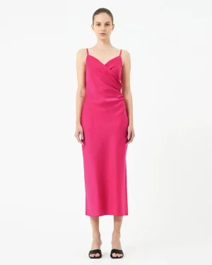 Forcast Staria Draped Camisole Dress* Midi Dresses|Midi Dresses