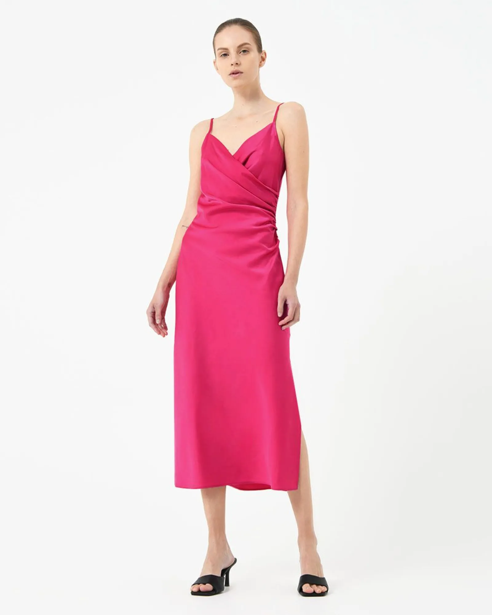 Forcast Staria Draped Camisole Dress* Midi Dresses|Midi Dresses