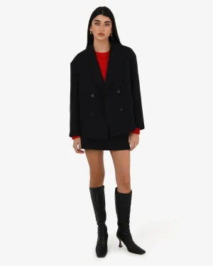 Forcast Tamara Cropped Peacoat* Coats|Work Jackets