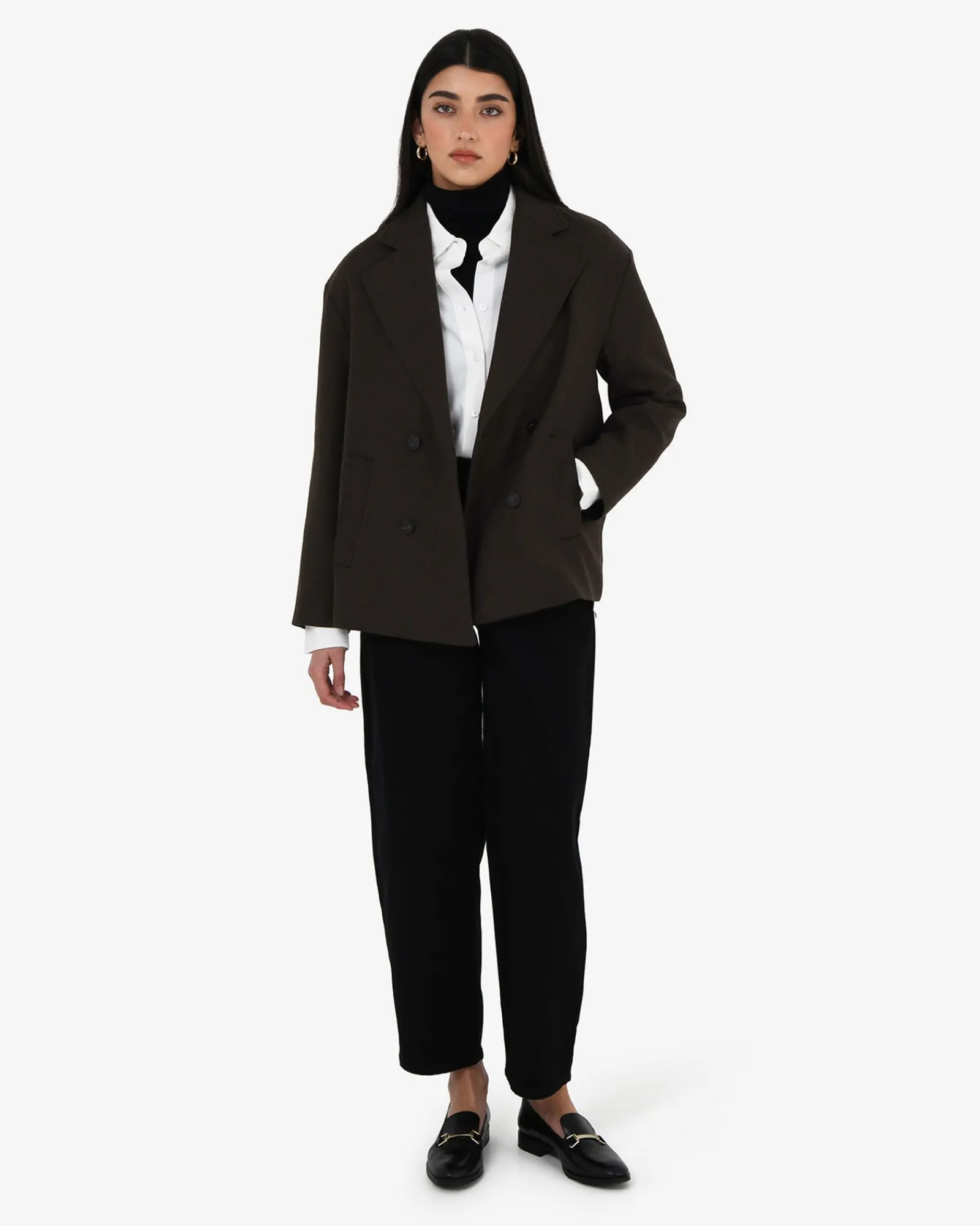 Forcast Tamara Cropped Peacoat* Coats|Work Jackets