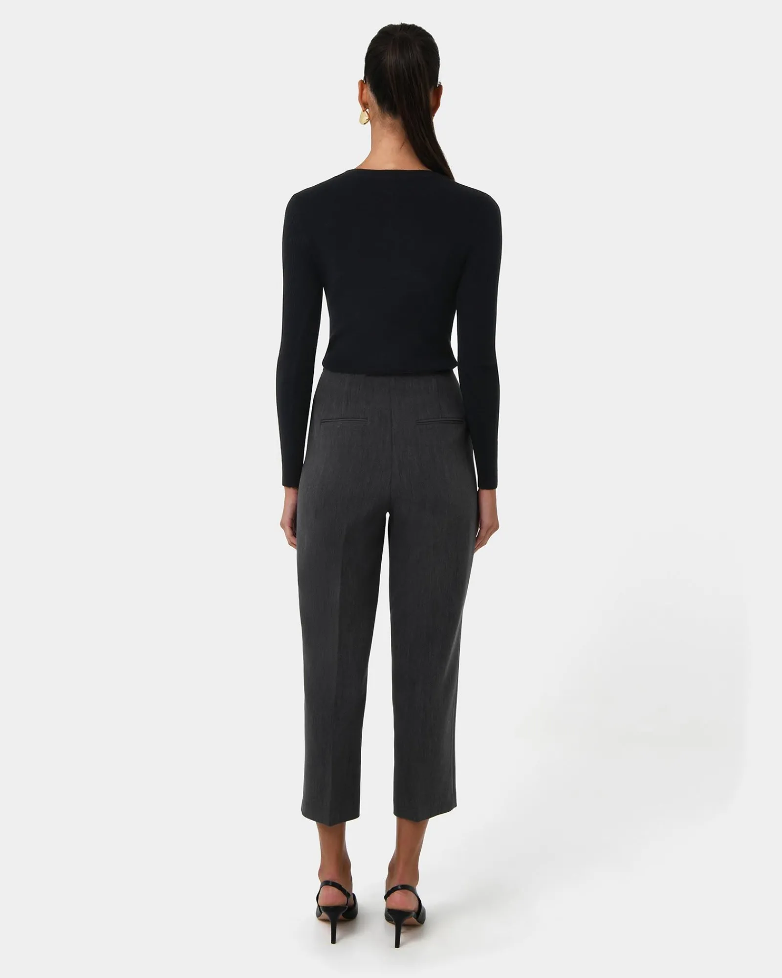 Forcast Tania Crew Neck Knit* Long Sleeve Tops|Work Tops