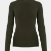 Forcast Tania Crew Neck Knit* Long Sleeve Tops|Work Tops